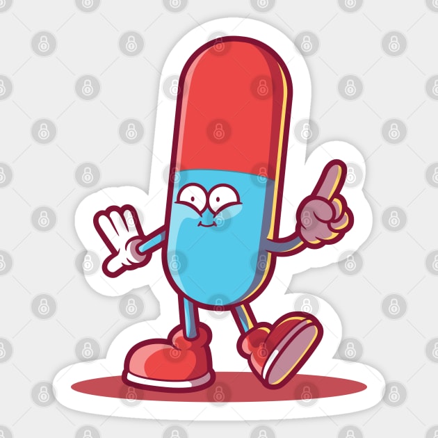 The Pill! Sticker by pedrorsfernandes